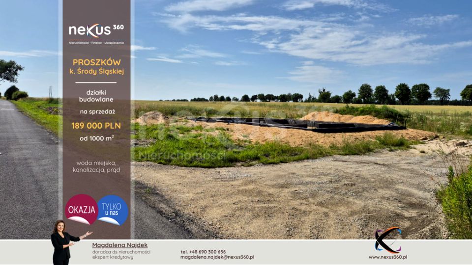 Działka budowlana PROSZKÓW
