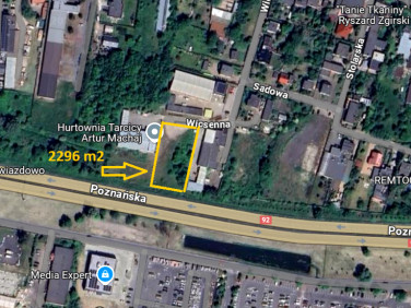 Działka usługowa Jasin