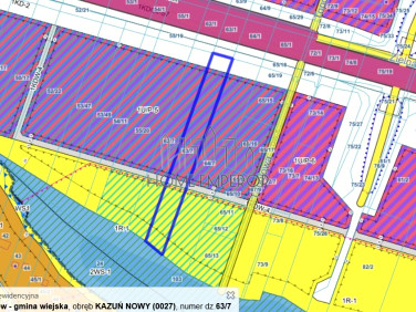 Działka usługowa Kazuń Nowy