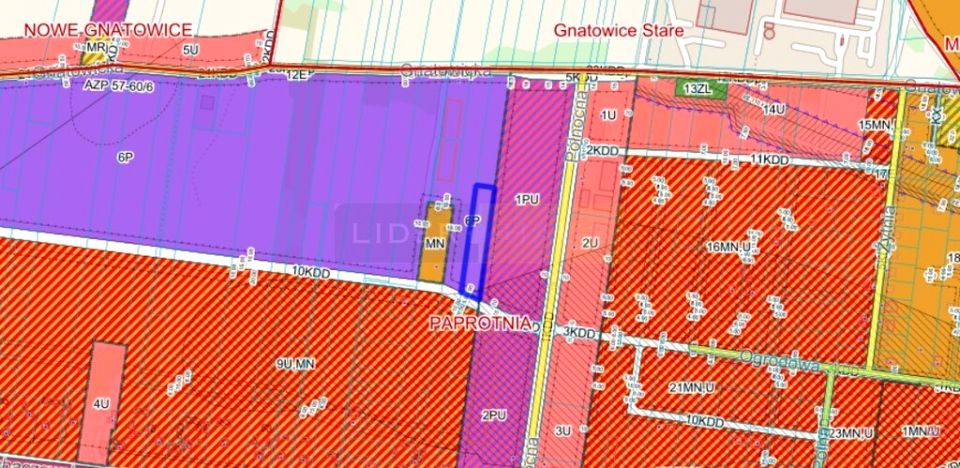 Działka usługowa Paprotnia