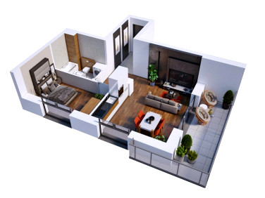 Mieszkanie przy lesie